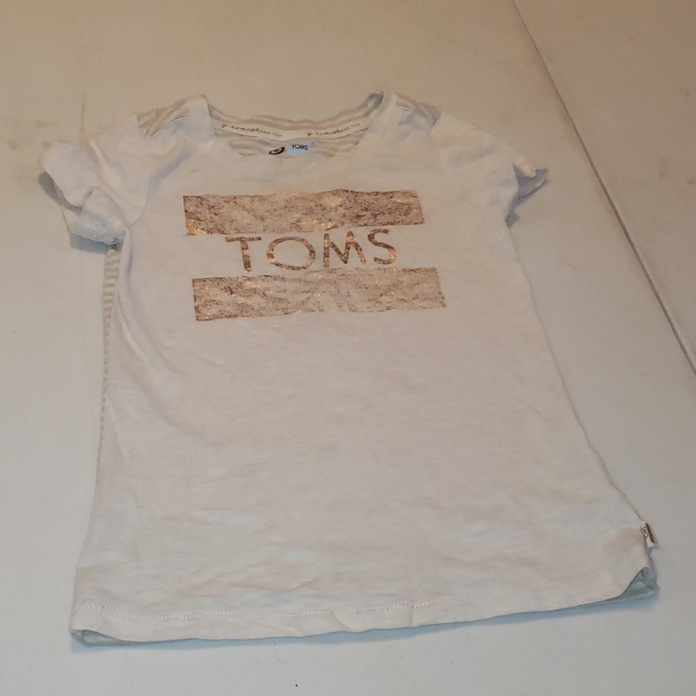 Last chance Toms tan shirt sz 6 - Picture 2 of 7
